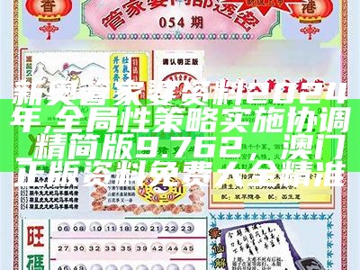 新奥管家婆资料2024年,全局性策略实施协调_精简版9.762， 澳门正版资料免费大全精准